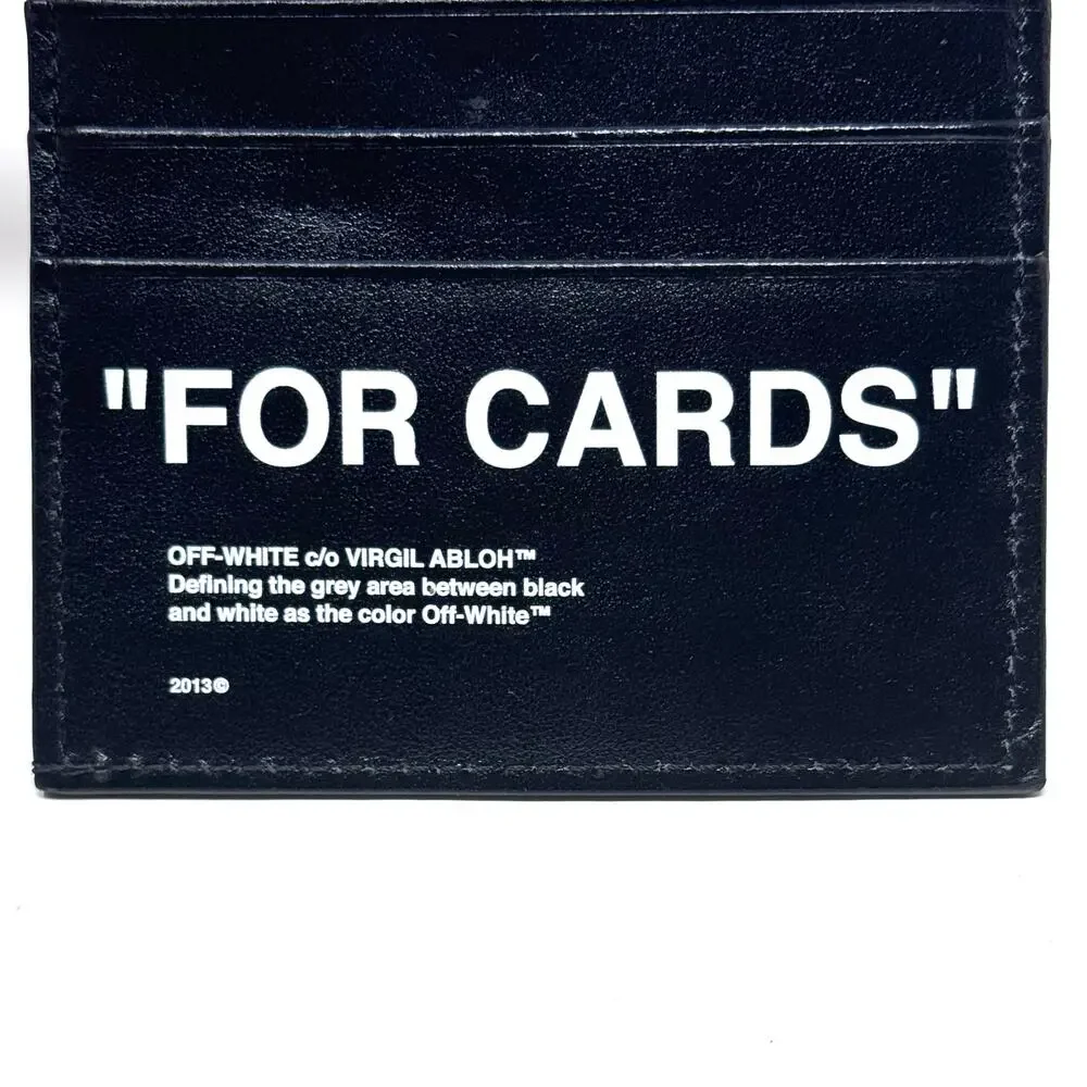 Off-White Leather Cardholder Wallet - Picture 5 of 11